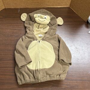 Carter’s 12 month warm monkey Halloween costume hoodie sweatshirt